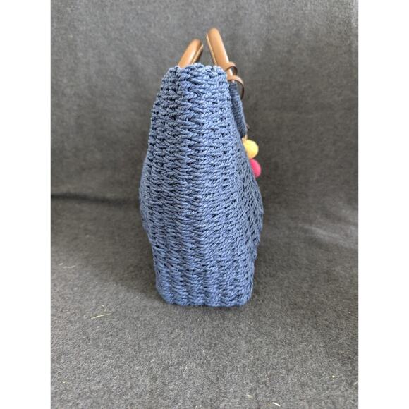 Indio Hobo Crochet Fossil Handbag Blue Beach Travel - Picture 3 of 11